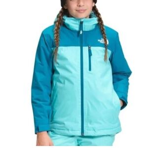 The North Face Kids' Snowquest Plus Insulated Jacket Pants- Transantarctic Blue